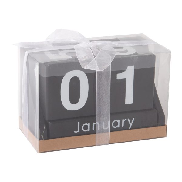 Black & White Perpetual Calendar gift item