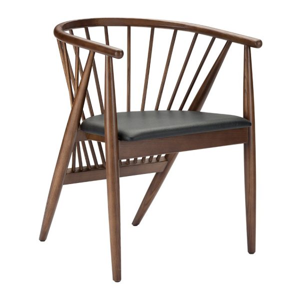 Spindle Back Walnut Dawson Arm Chair