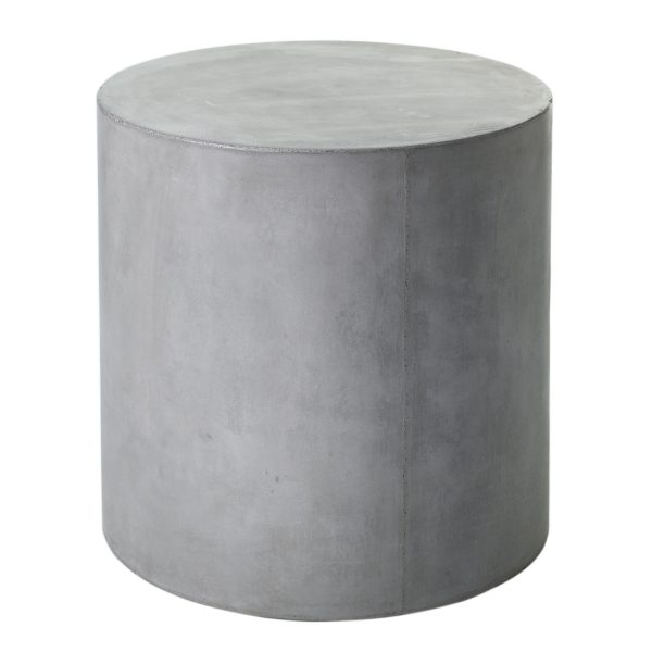 Round Concrete End Table