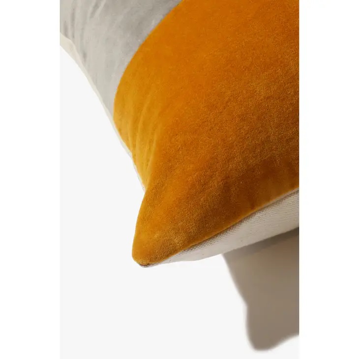Closeup of Color Block Pillow