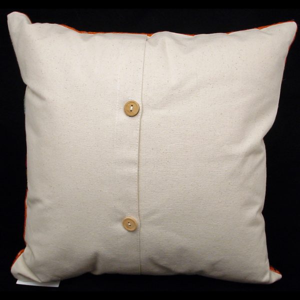 Backside of Chain Stitch Pillow
