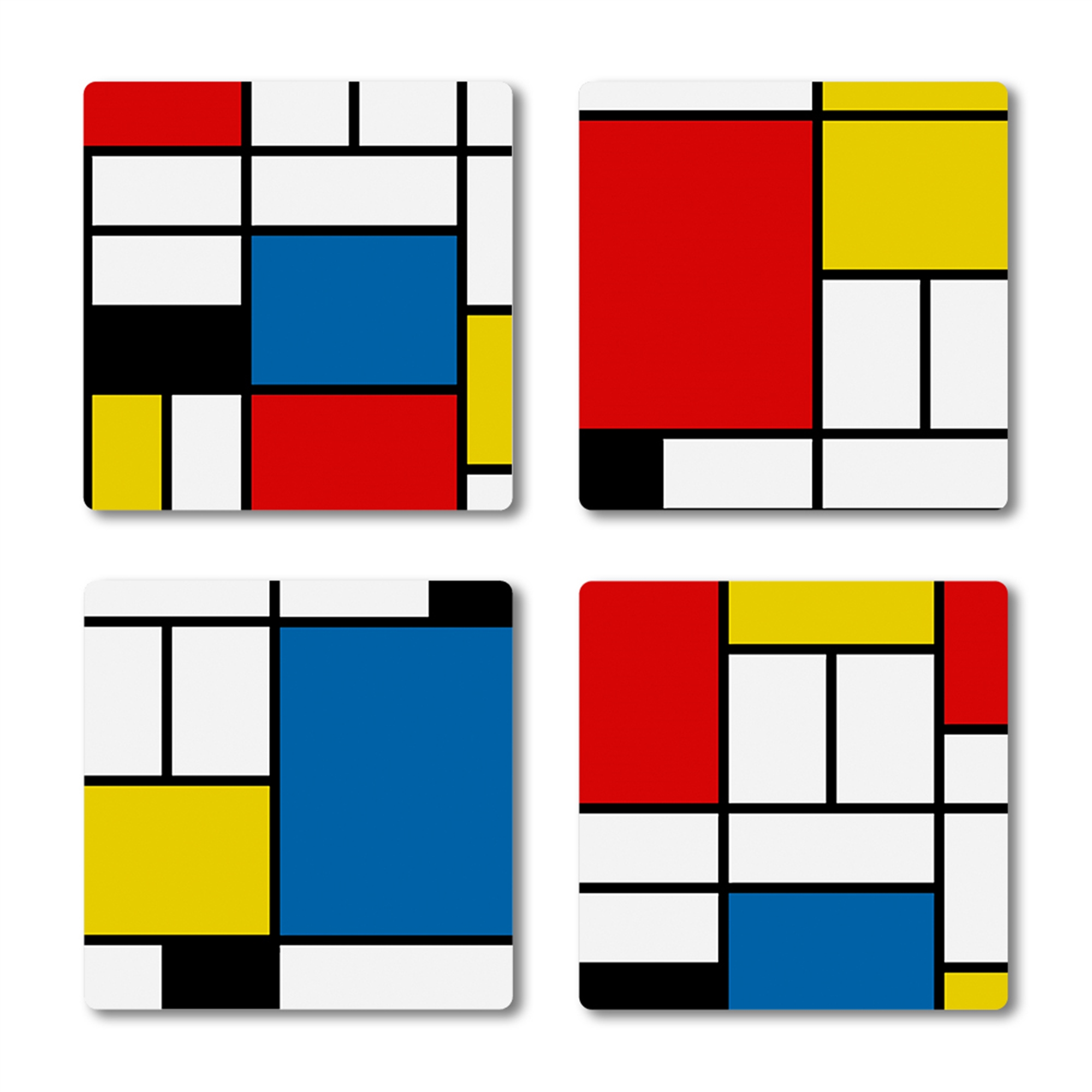 Mondrian Composition II coasters