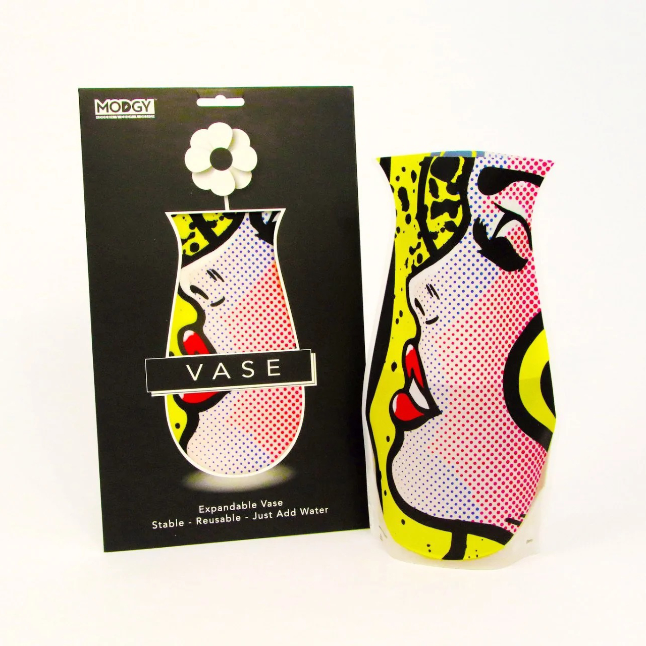 Pop-Art Modern Vase that Collapses For Storage | Great Gift Idea