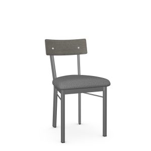 Laruen side chair with wood backrest