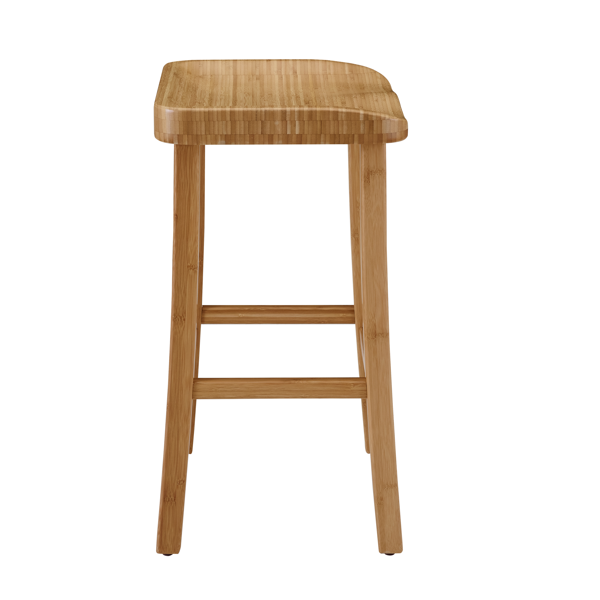 Side Profile of bamboo stool