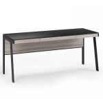 BDI Sigma office desk with glass top