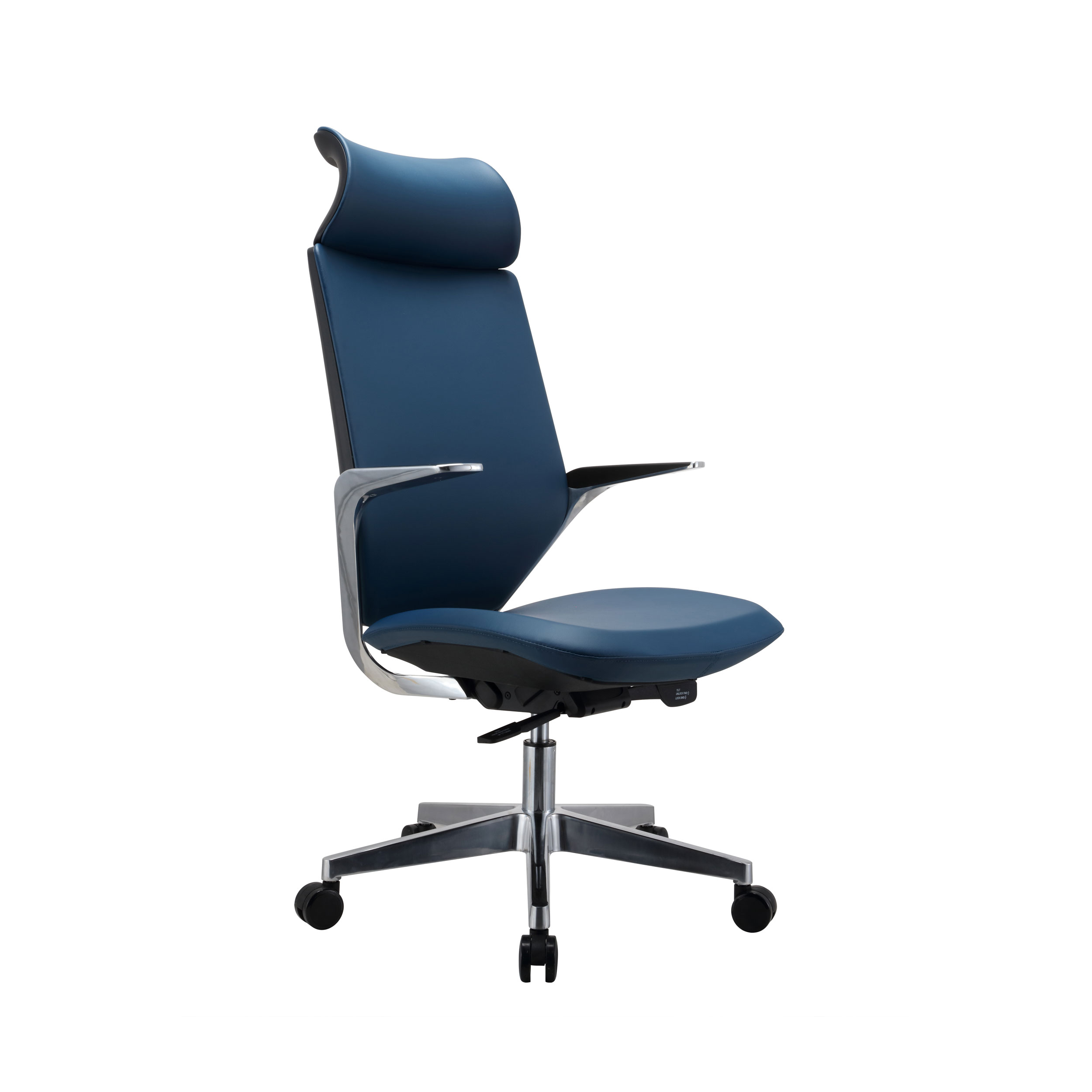 Blue High Back Executive Flow Desk Chair