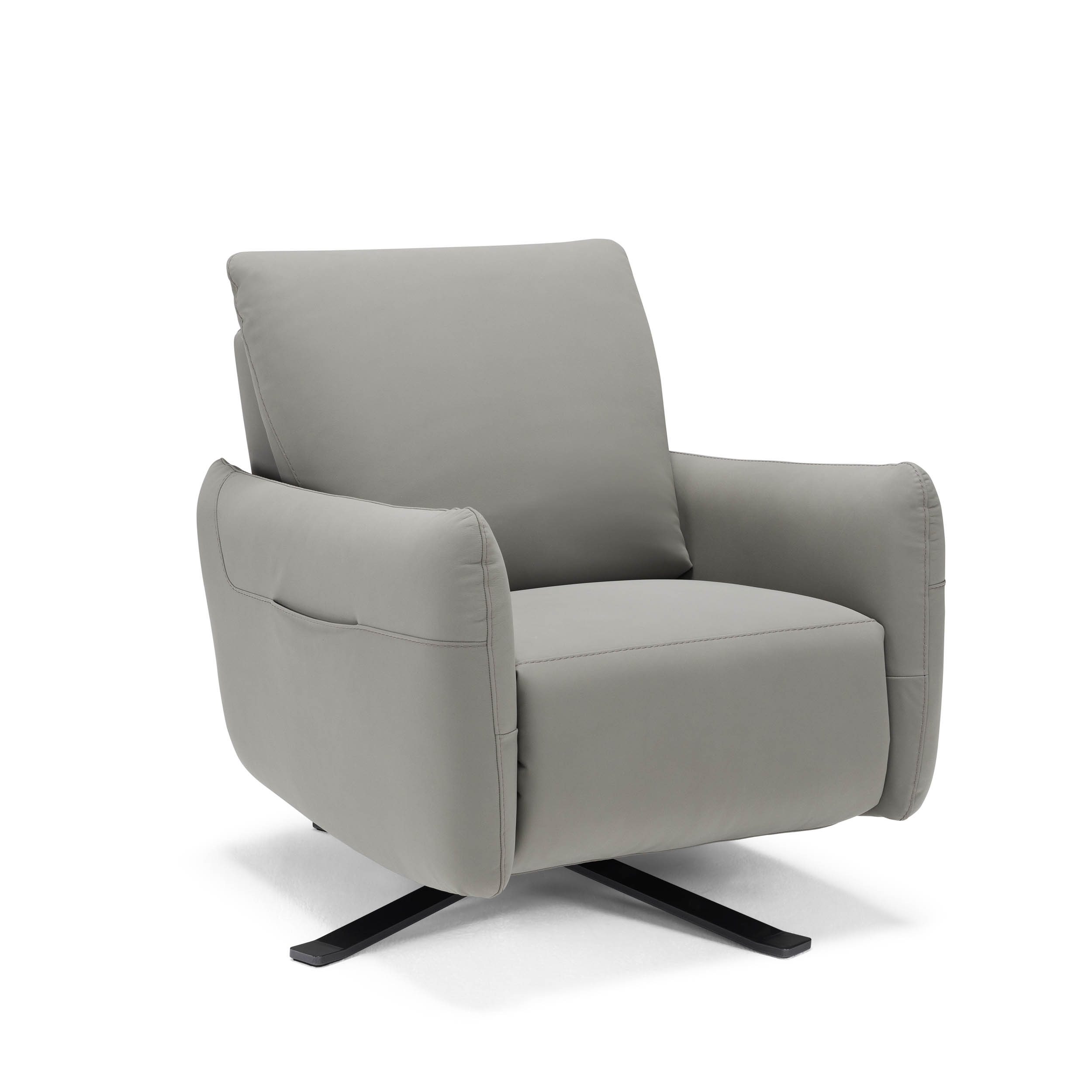Swivel chair that turns into a recliner