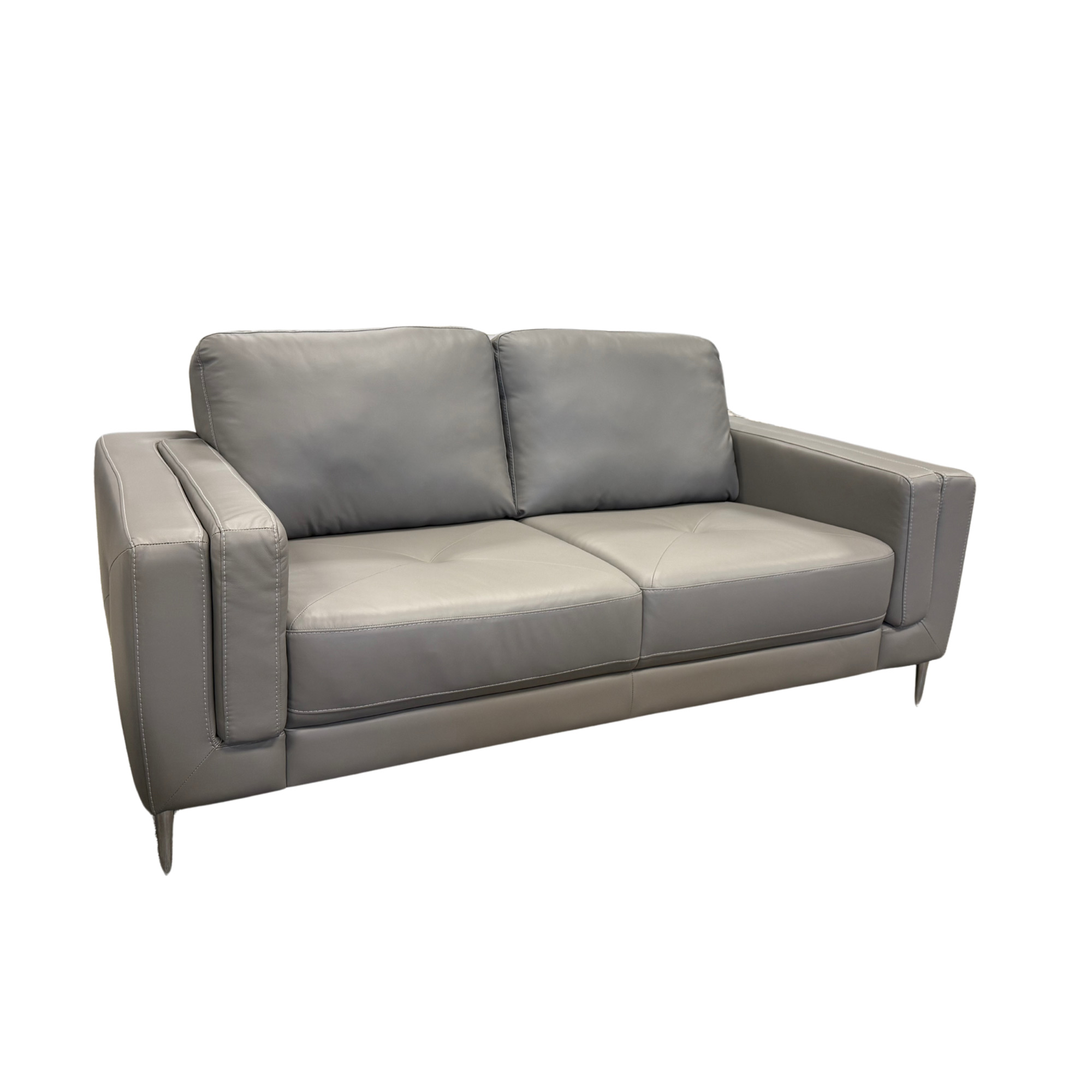 Palliser_Leather_Zuri_Loveseat_with_Metal_Legs