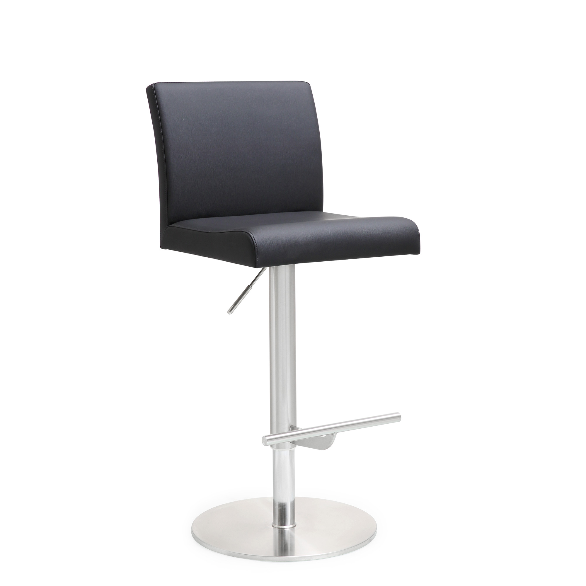 Black_with_Brushed_Steel_Adjustable_Height_stool