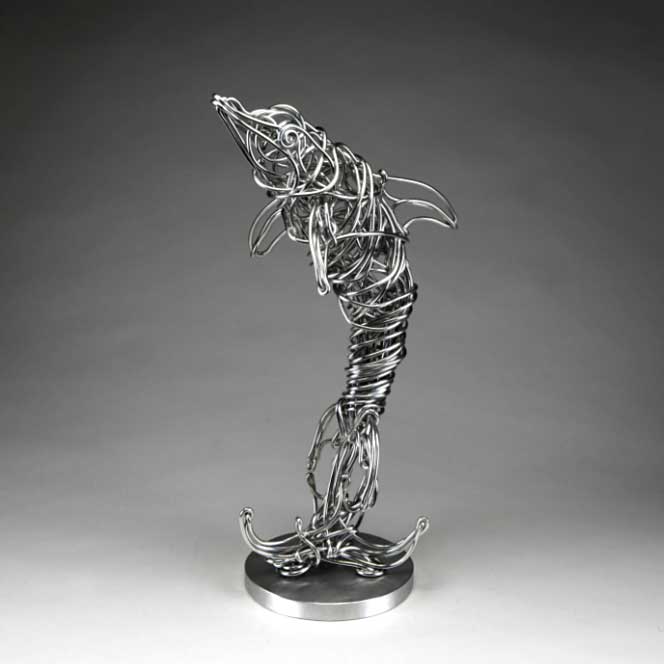 Wire_Metal_Dolphin_Sculpture