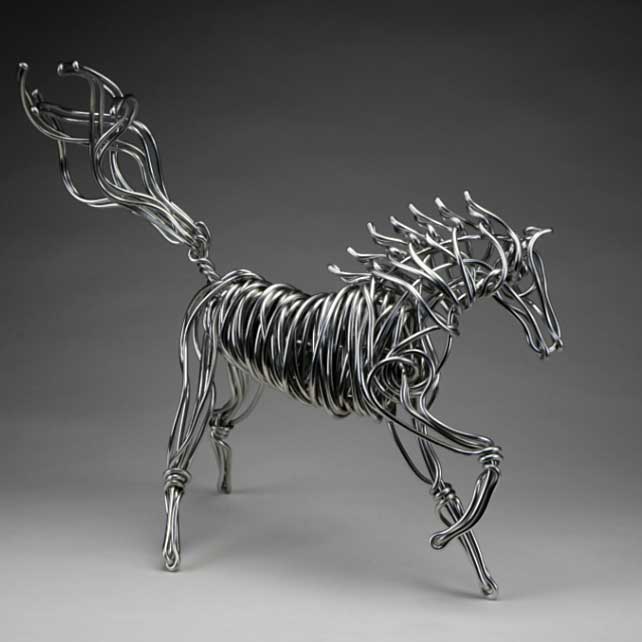 Wire_Metal_Wild_Horse_Sculpture