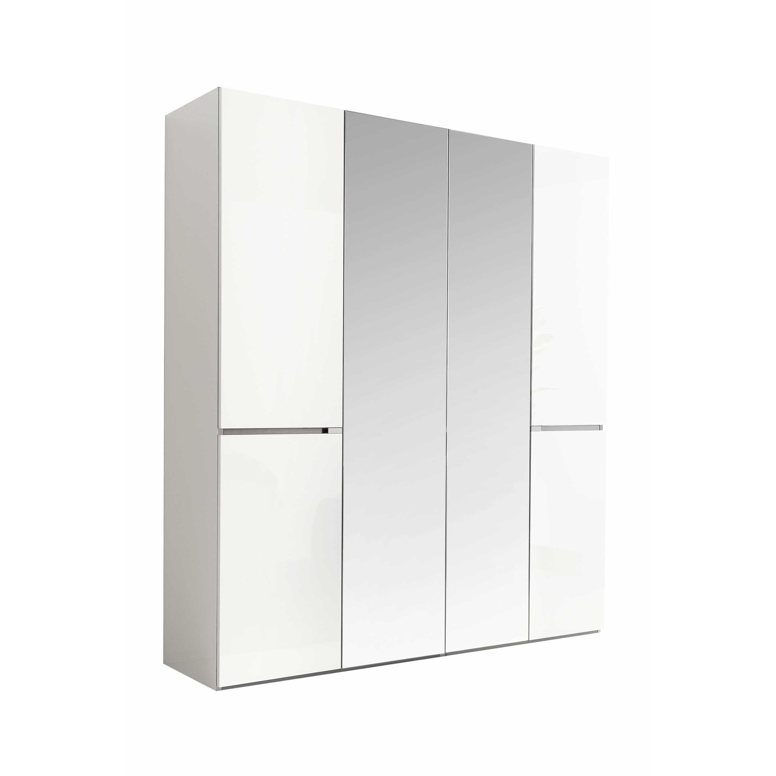 Alf_High_gloss_White_Freestanding_Wardrobe