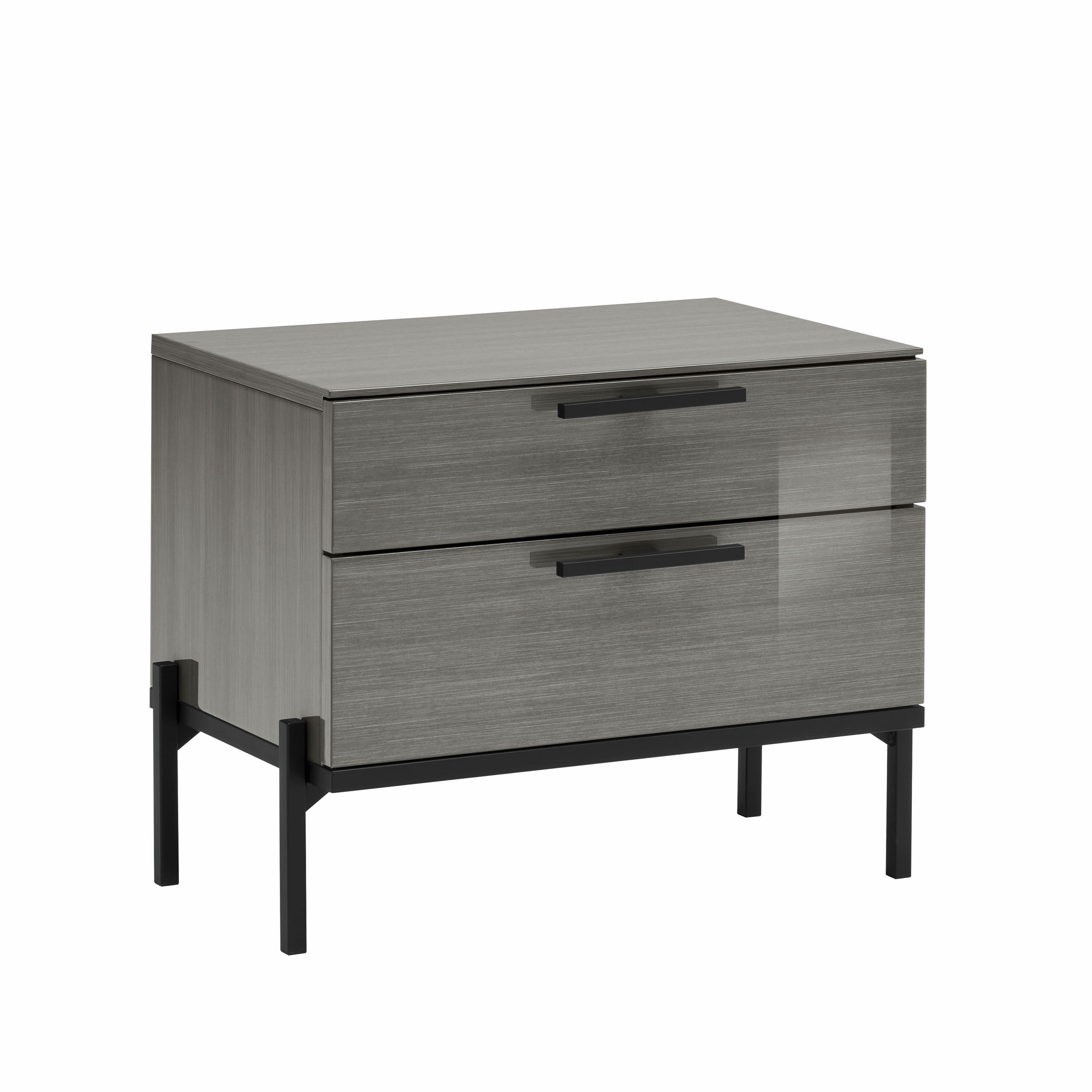 Alf_Italia_Novecento_Gray_High_Gloss_Nightstand