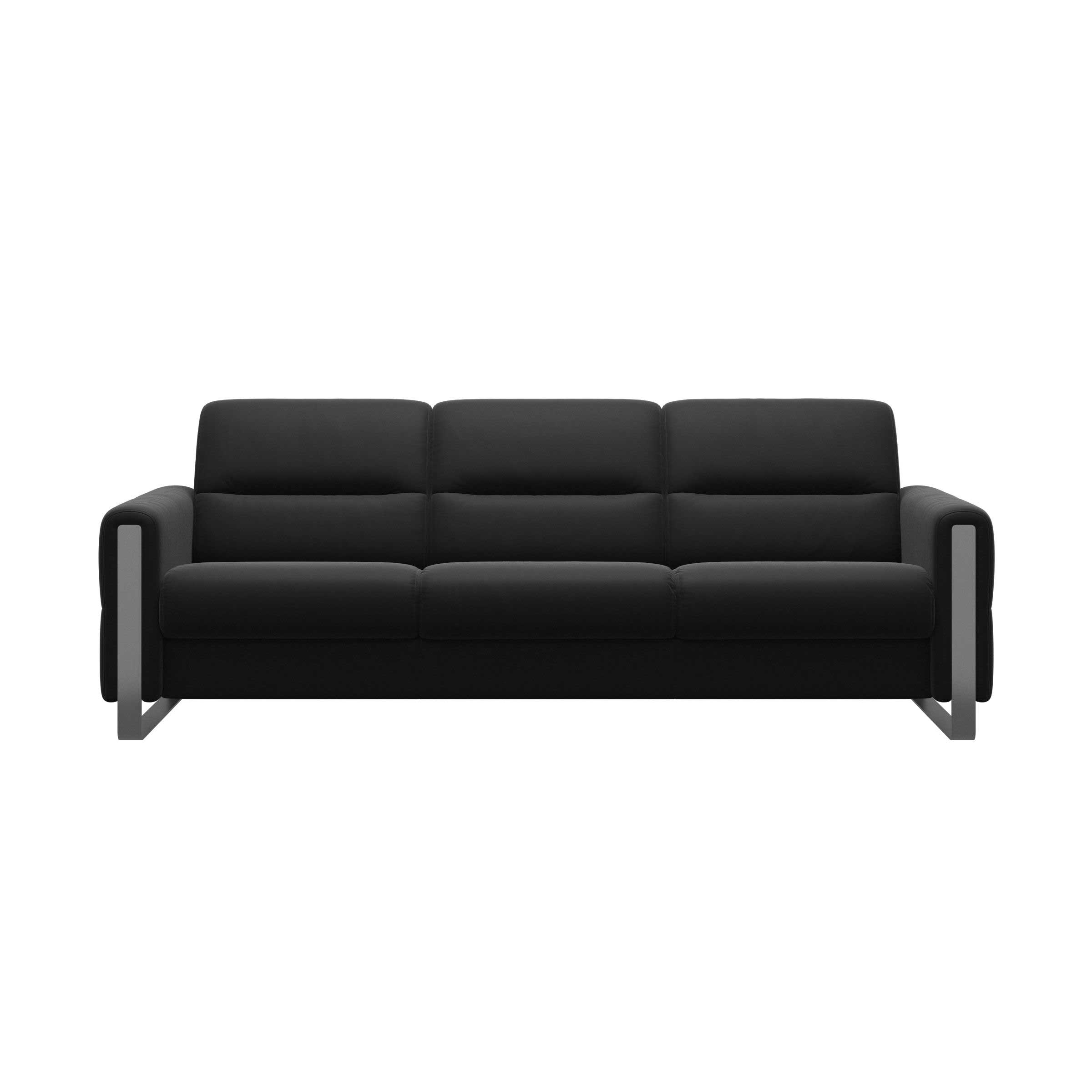 Stressless_Fiona_Black_Leather_Sofa