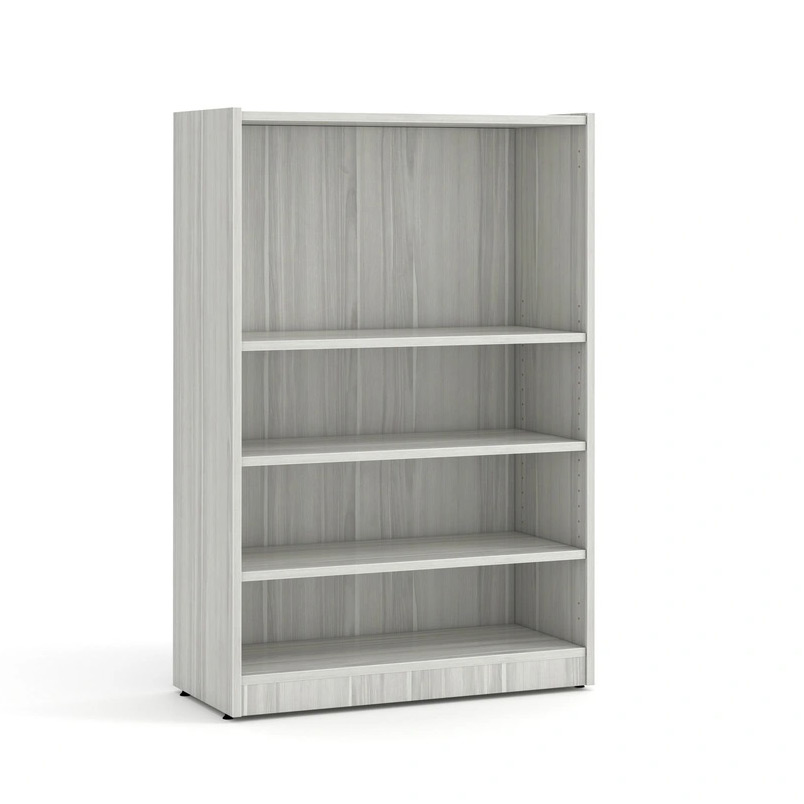 Premiera_47"_high_bookcase_silver_finish