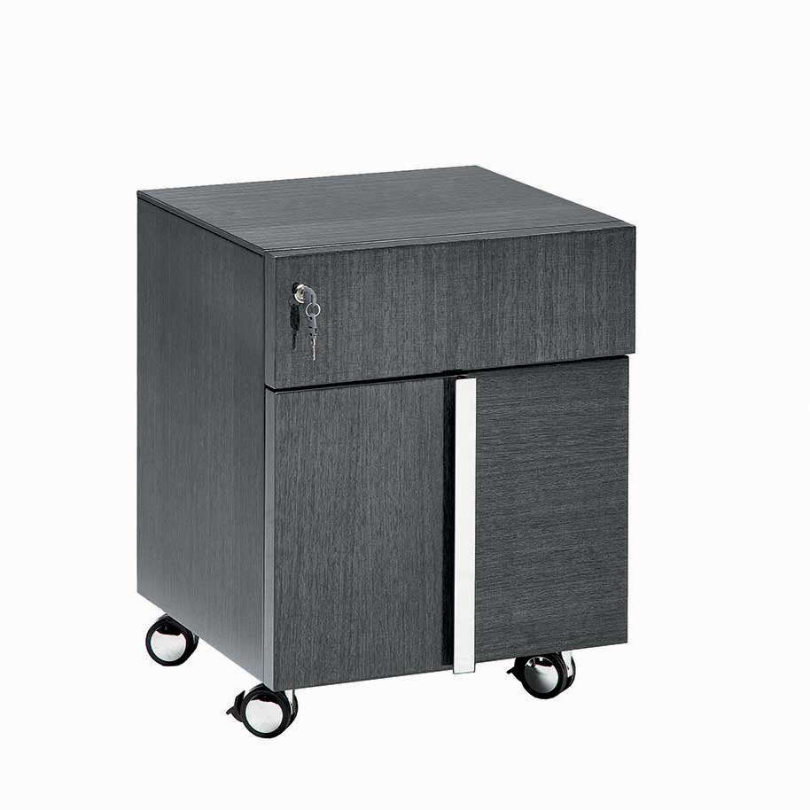 Montecarlo_Mobile_File_Cabinet_HIgh_Gloss_Grey