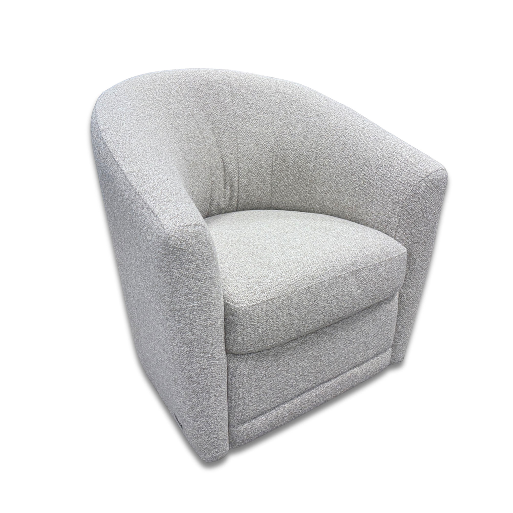 GIADA FABRIC SWIVEL BARREL CHAIR #1285
