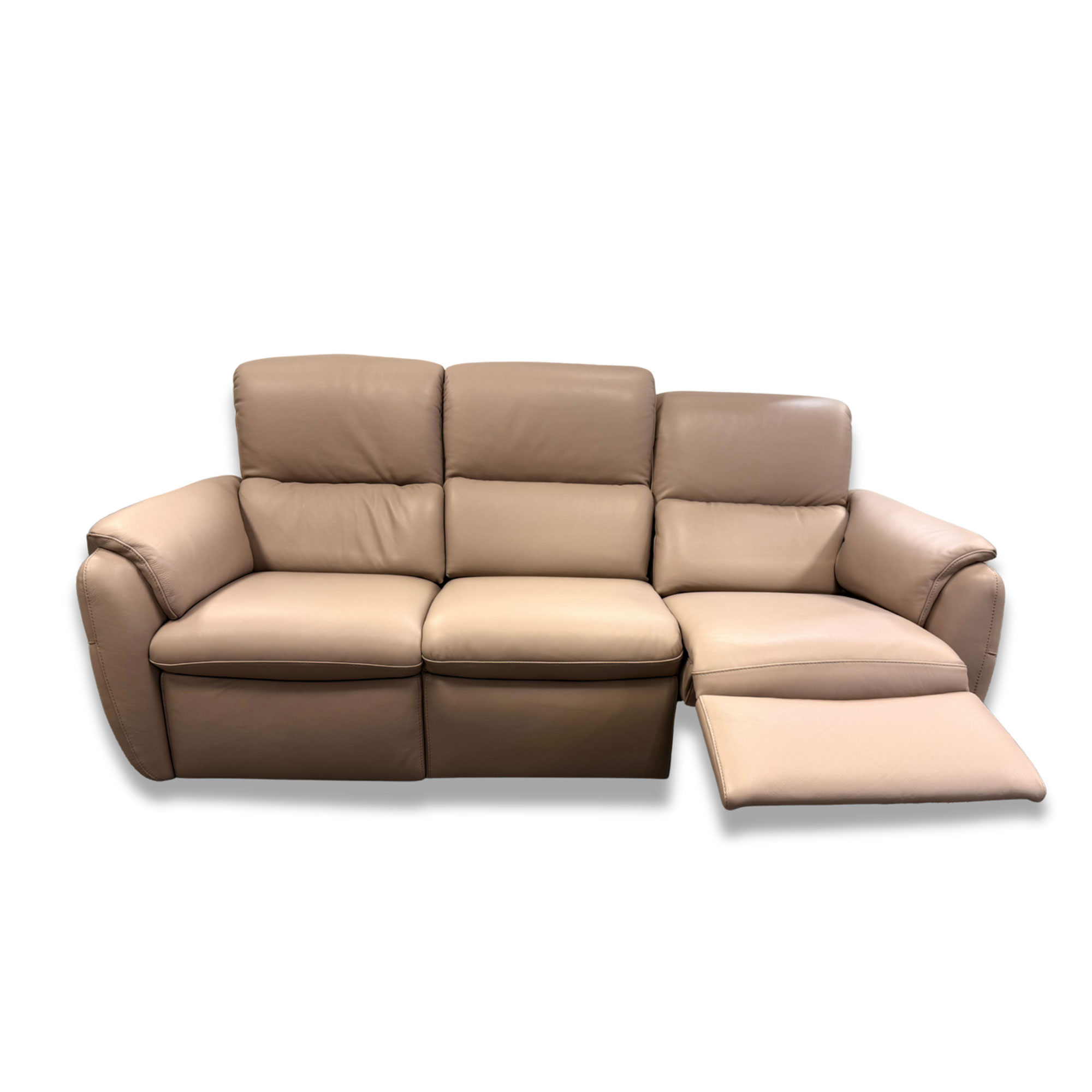DUAL RECLINLING LEATHER SOFA WITH LUMBAR #1280 - Image 2