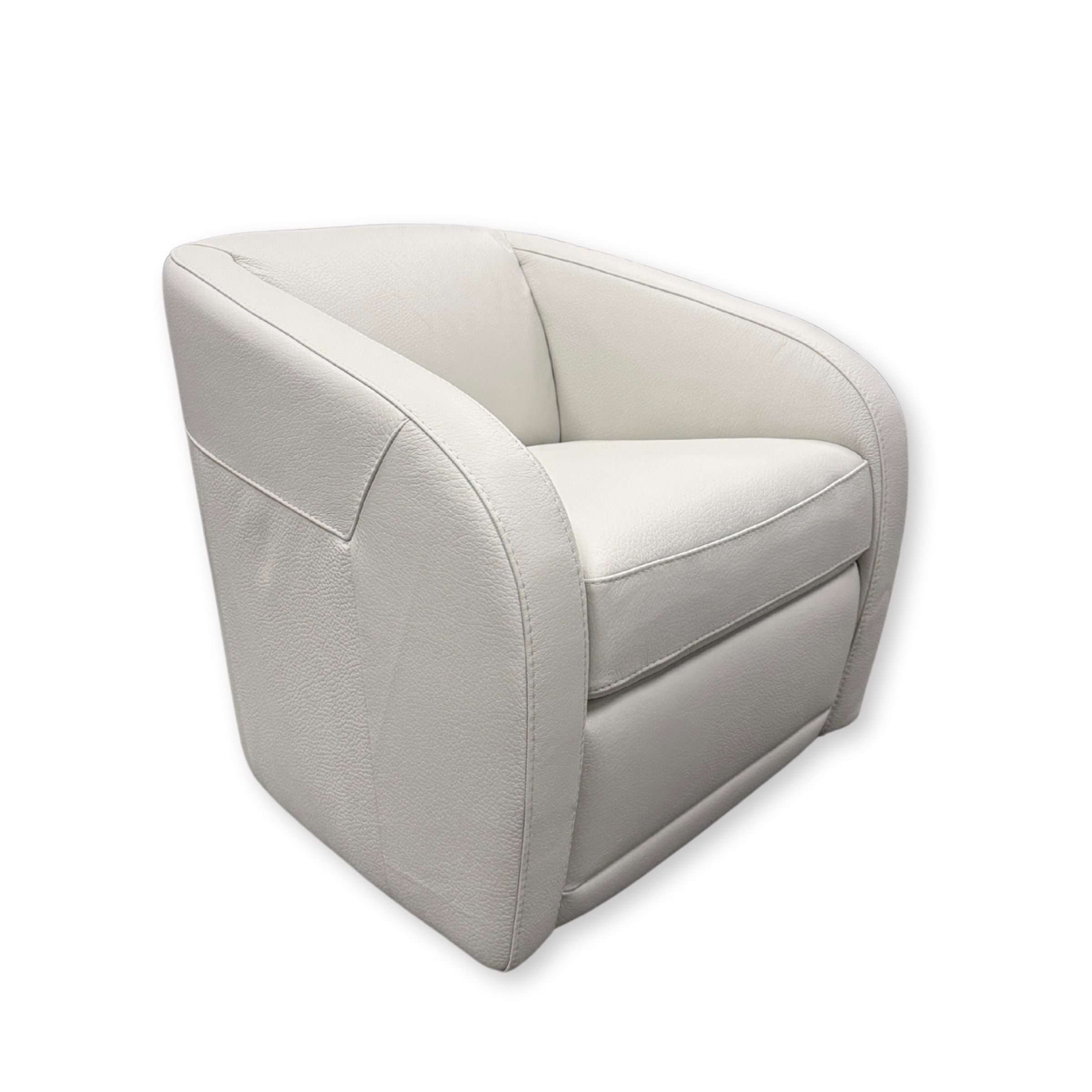 Max_Divani_All_White_Leather_Swivel_chair