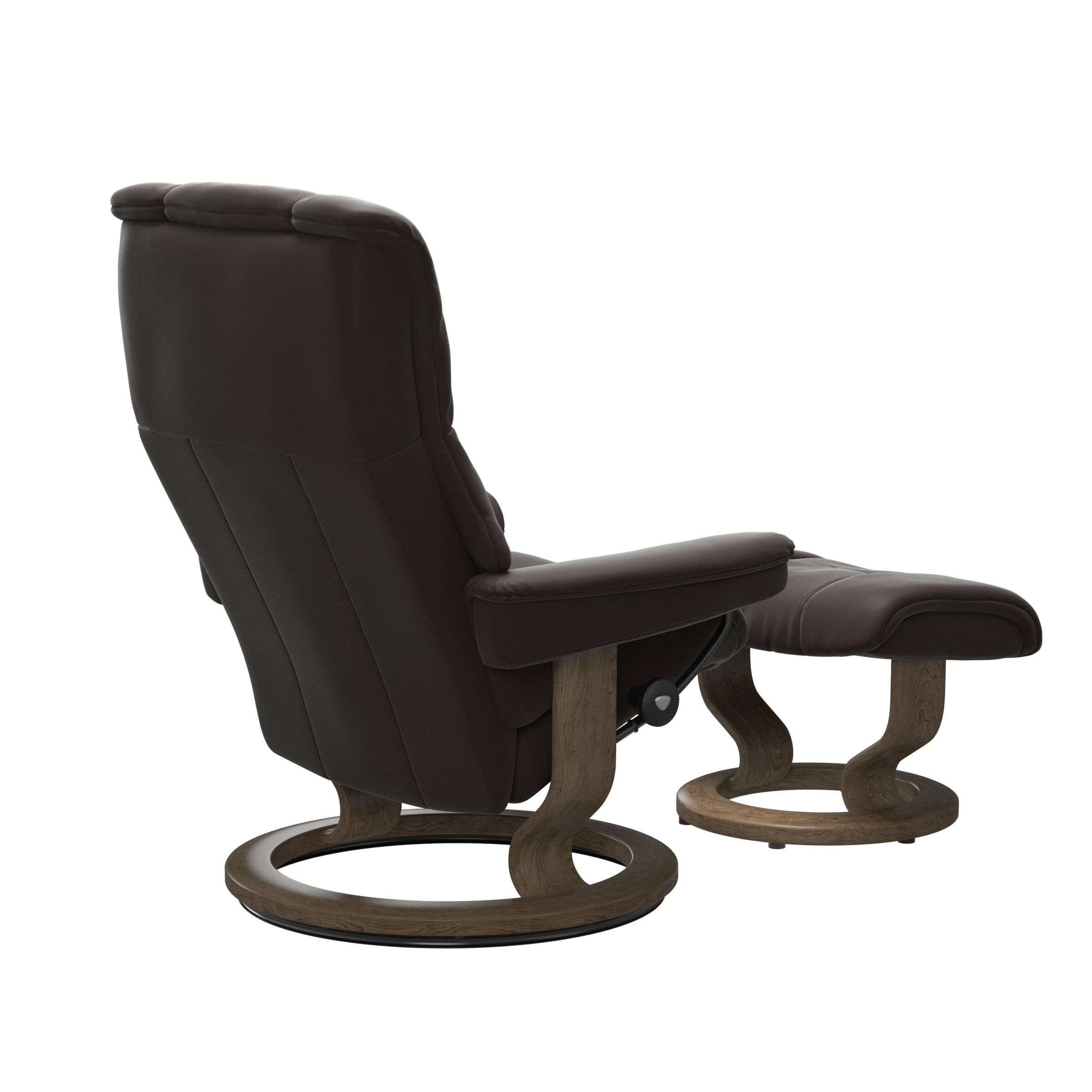 STRESSLESS MAYFAIR (S) CLASSIC RECLINER CHOCOLATE #181 - Image 3