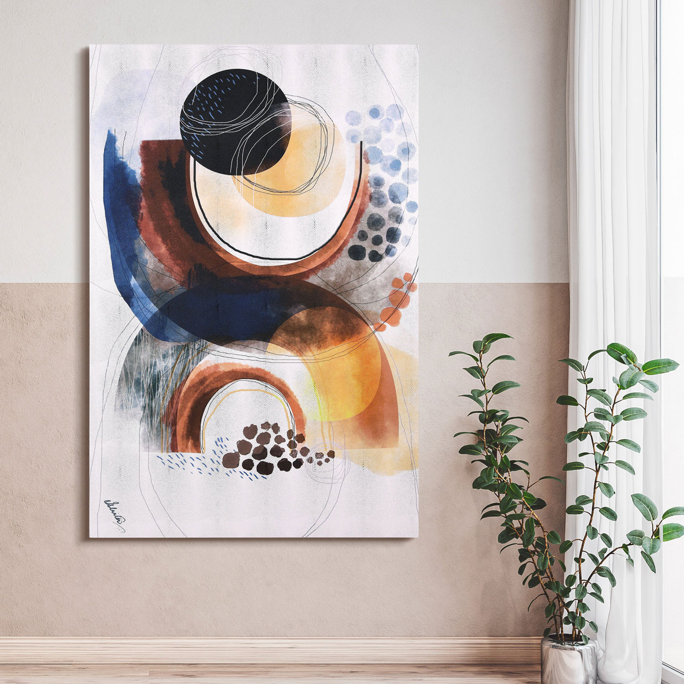 COLORFUL HARMONY II GALLERY WRAPPED ARTWORK - Image 5