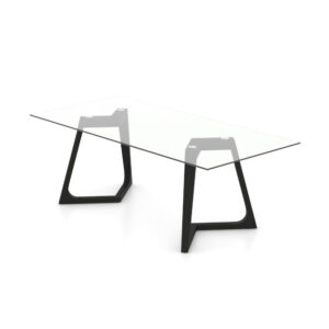 Modern_Canadel_Fixed_Glass_Top_Table_GRE04084