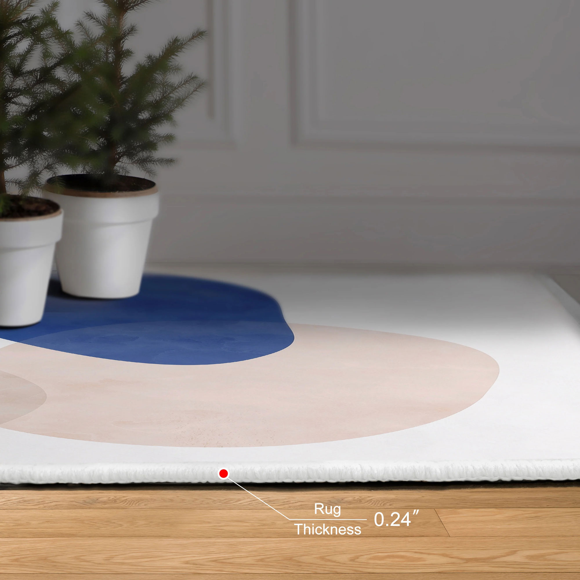 STONE 1 AREA RUG BLUE+GREY - Image 2