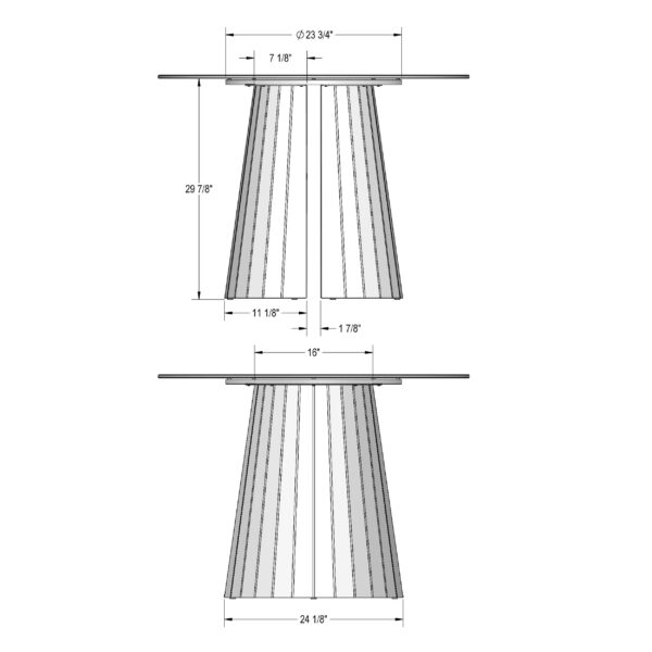 GEMMA ROUND DINING TABLE 48" #750 - Image 4
