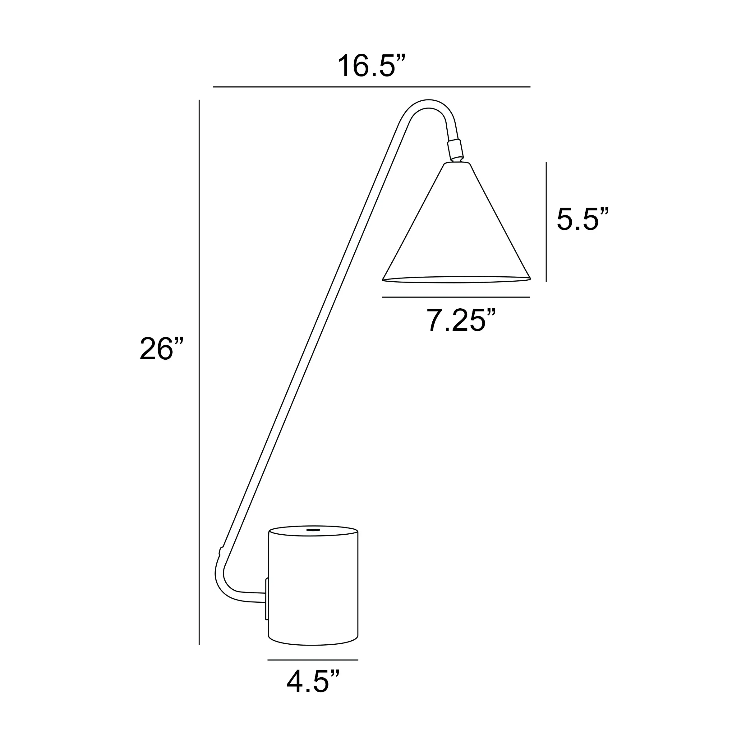 QUADE DESK LAMP BLACK - Image 4