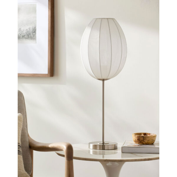 ACCENT TABLE LAMP WITH WHITE SHADE #725 - Image 4