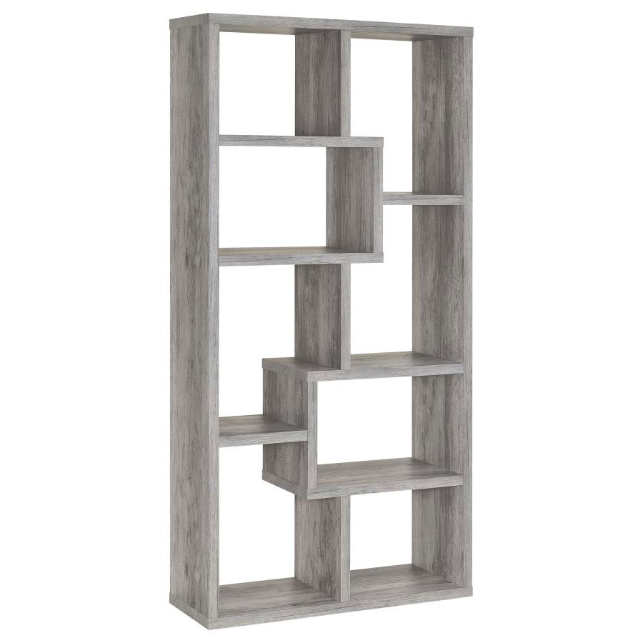 Coaster_801137_Open_Tall_Bookcase_Grey