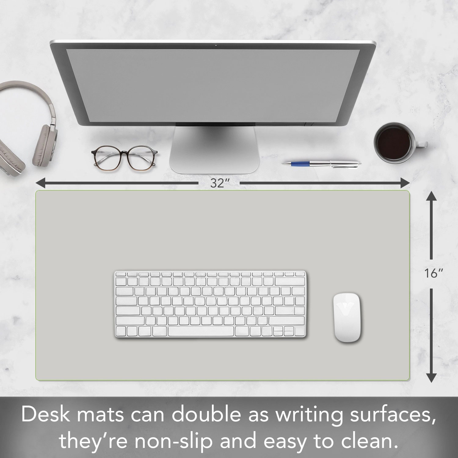 WATERPROOF DESK PROTECTOR GREY - Image 4