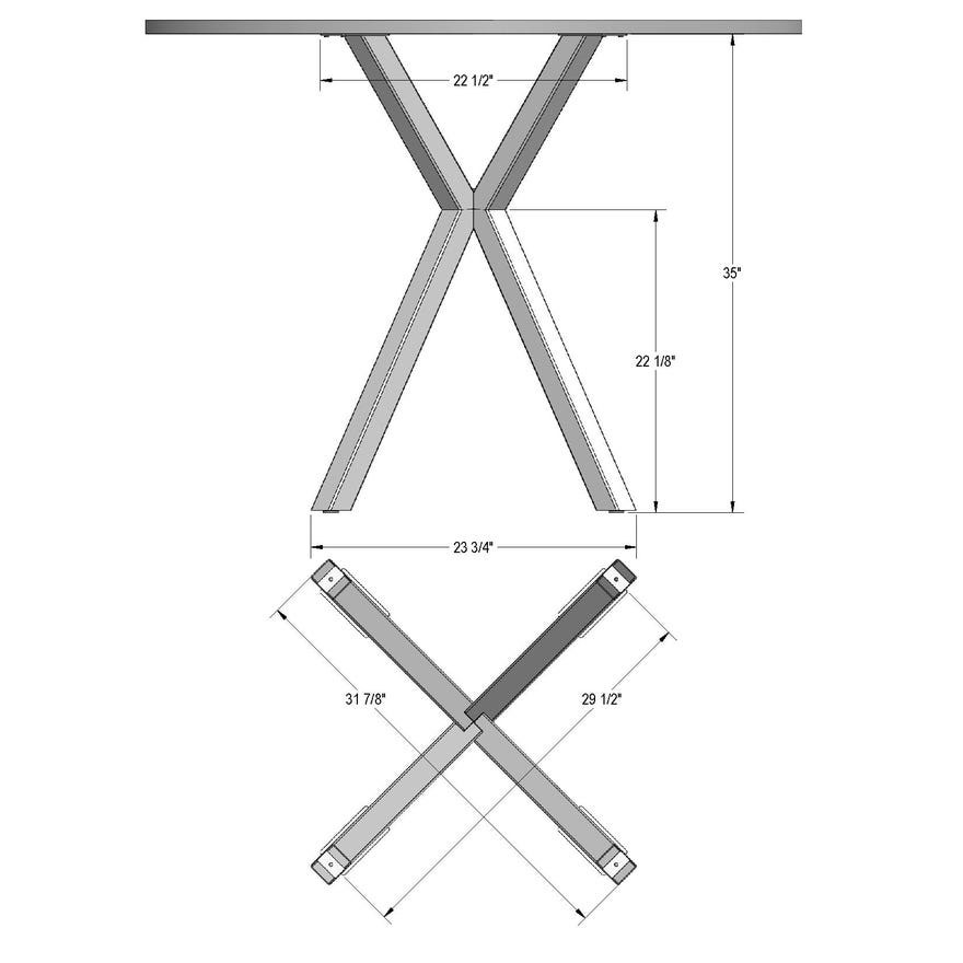 ASTERISK ROUND COUNTER HEIGHT PUB TABLE #754 - Image 4