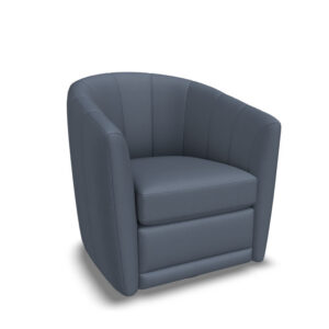 Natuzzi_Giada_Blue_Leather_Chair_B596