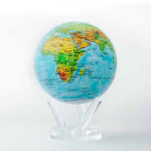 Mova_Globes_Earth_Blue_Relief_spinning_globe