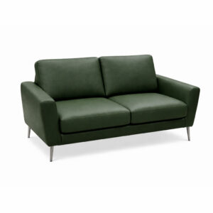 max_Divani_Italian_Leather_Green_Loveseat