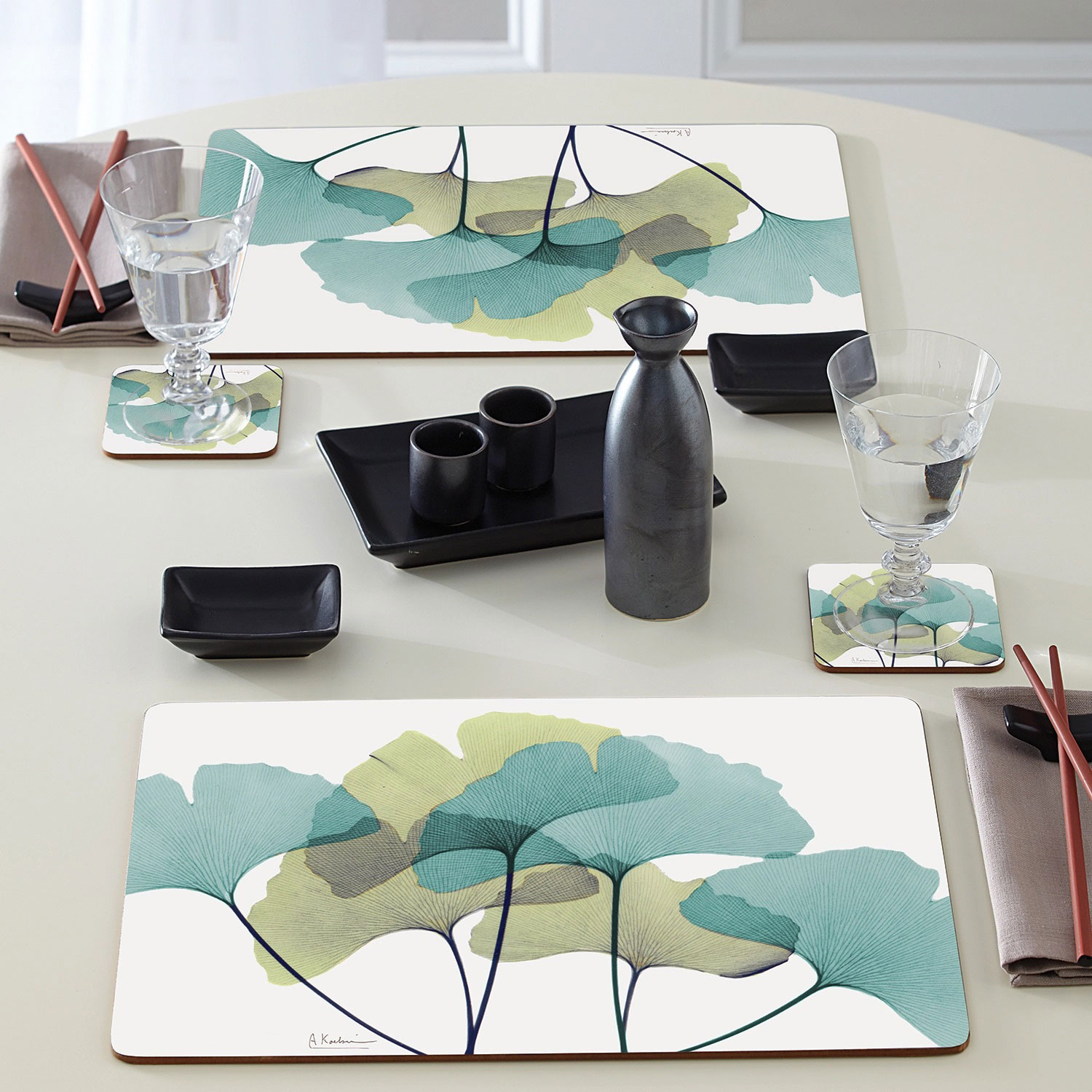 GINGKO LEAVES PLACEMATS SET/4 - Image 5
