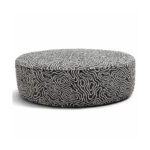 Palliser_Mingle_Oval_Ottoman_in_Black_white_fabric