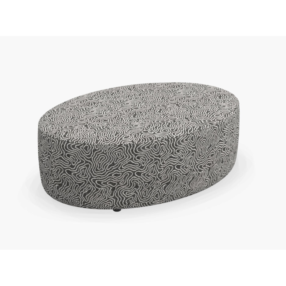 MINGLE OVAL OTTOMAN 44" #830 - Image 2