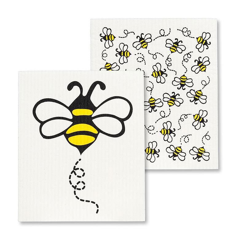 Allover_Bumble_Bees_Swedish_Dishcloths