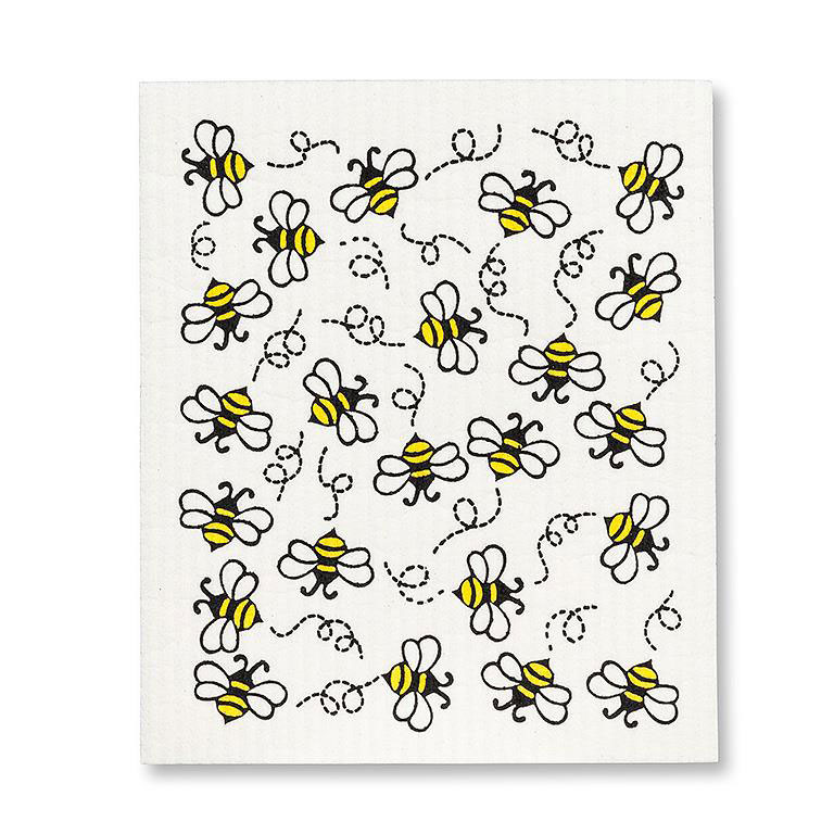 SWEDISH DISHCLOTHS SET/2 BUMBLE BEES - Image 3