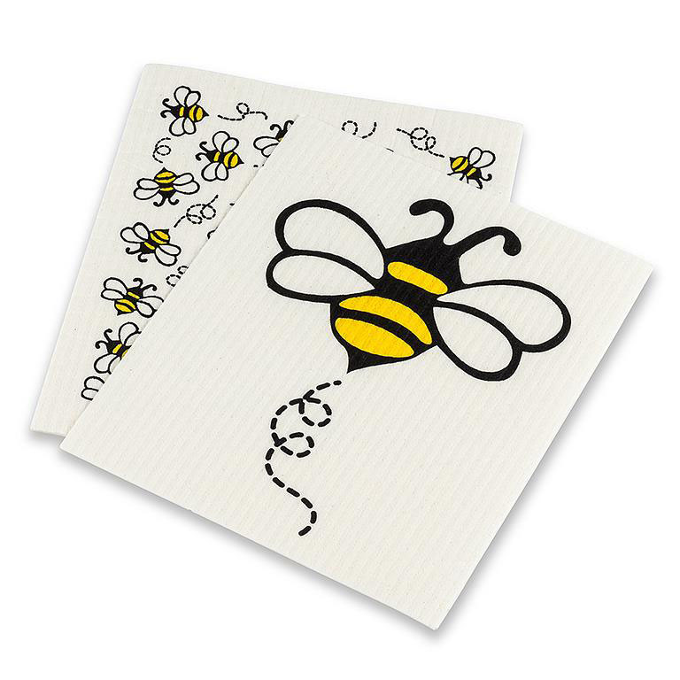 SWEDISH DISHCLOTHS SET/2 BUMBLE BEES - Image 4