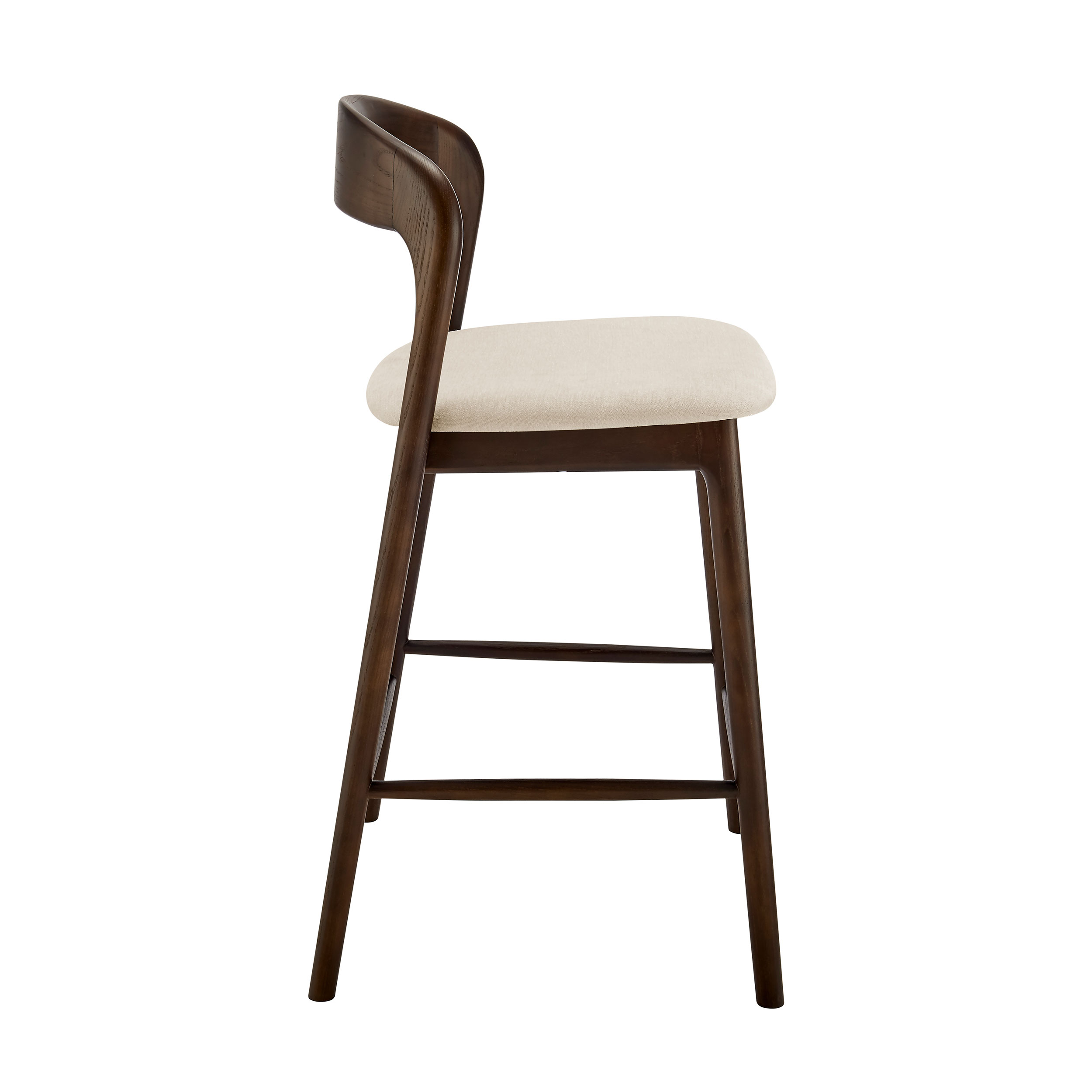 ESTEEL COUNTER STOOL WITH FABRIC SEAT #1053 - Image 3