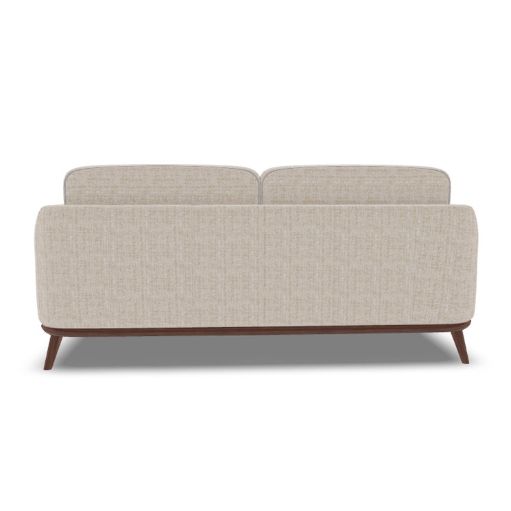 CHARLOTTE FABRIC LOVESEAT WITH WALNUT LEGS #969 - Image 4