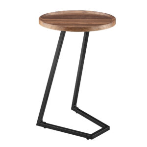 Danco_ZHF2302_Walnut_Round_End_Snack_Table