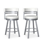 Amisco_ronny_Swivel_stool_closeout_model_pair