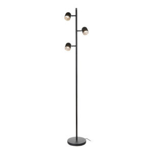 Black tree floor lamp with 3 reading lights