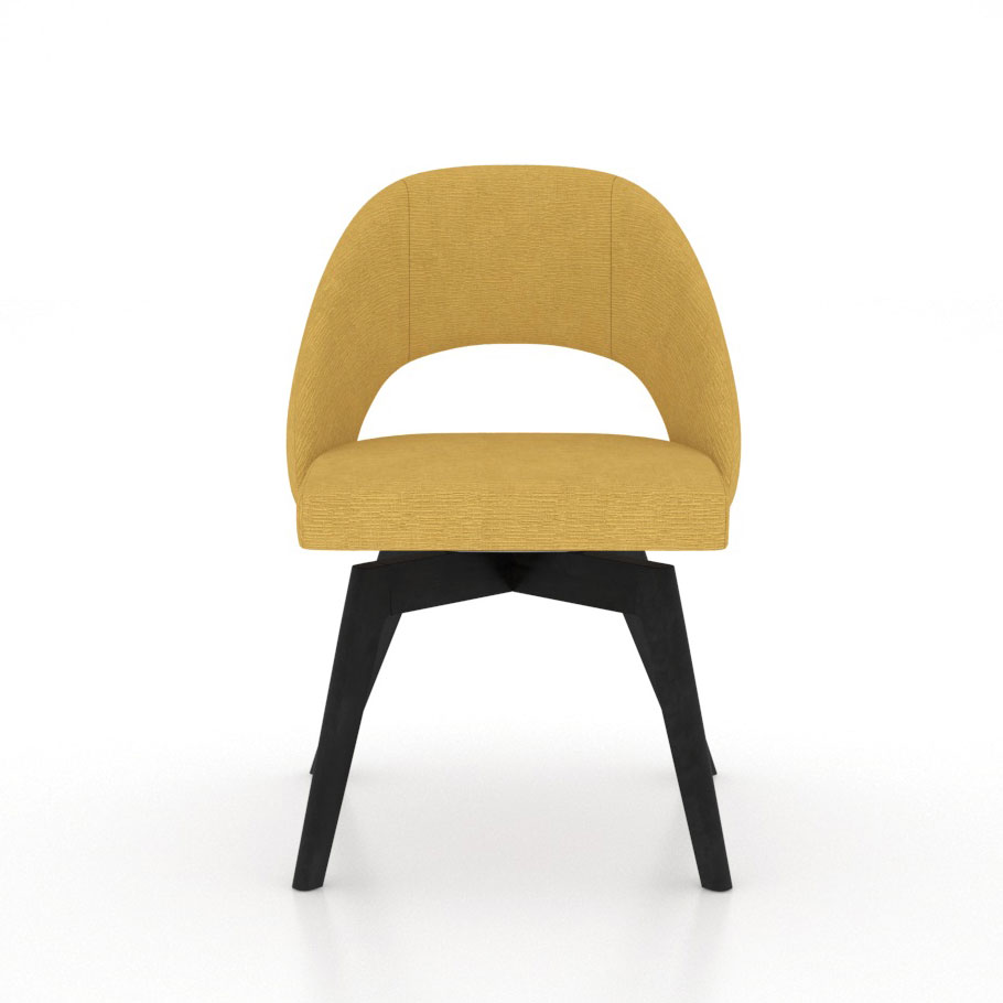 DOWNTOWN OPEN BACK SWIVEL DINING CHAIR #1044 - Image 2