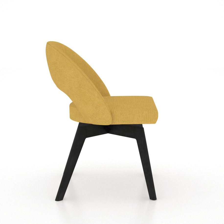 DOWNTOWN OPEN BACK SWIVEL DINING CHAIR #1044 - Image 3